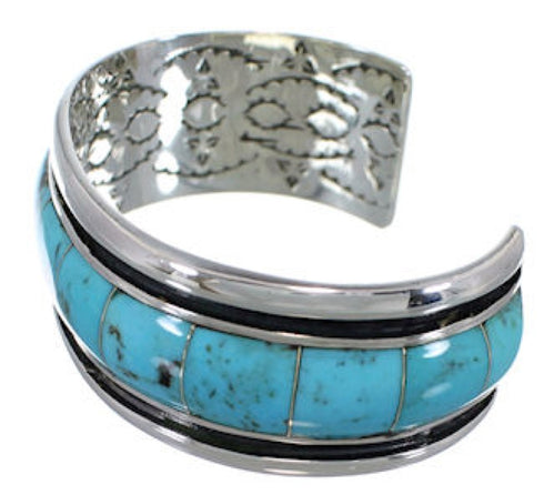 Sterling Silver Southwest Turquoise Cuff Bracelet EX41617